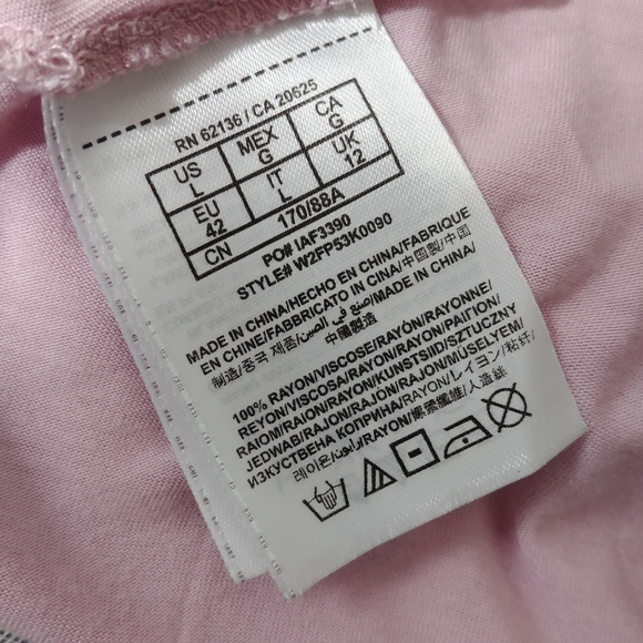 Guess ☆ Y2k Pink Soft Cheetah Bling Glitter V-Neck Long Sleeve Tunic Shirt L - Picture 11 of 11